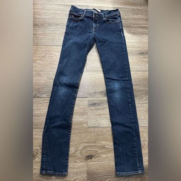 Abercrombie Kids Girls Skinny Dark Wash Denim Jeans Size 16 – GUC - Picture 1 of 3
